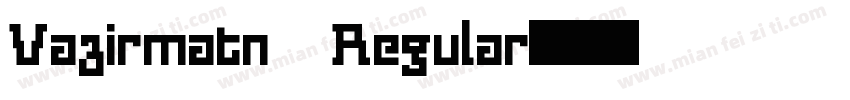 Vazirmatn Regular字体转换
